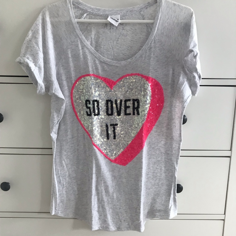 A pink shirt